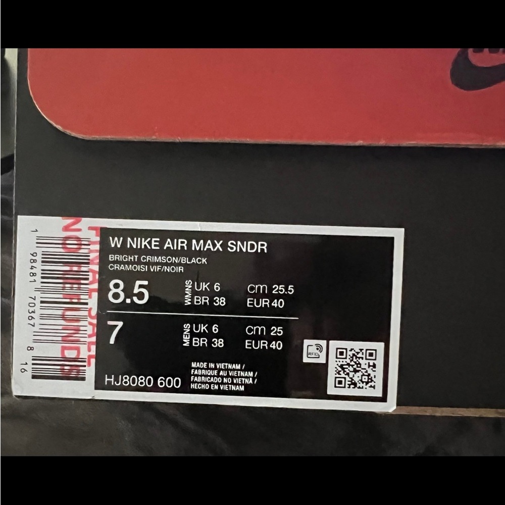 Womens Nike AIR MAX SNDR - Picture 6 of 7